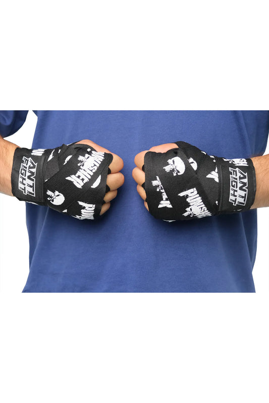 Boxing Hand Wrap - Punisher Black