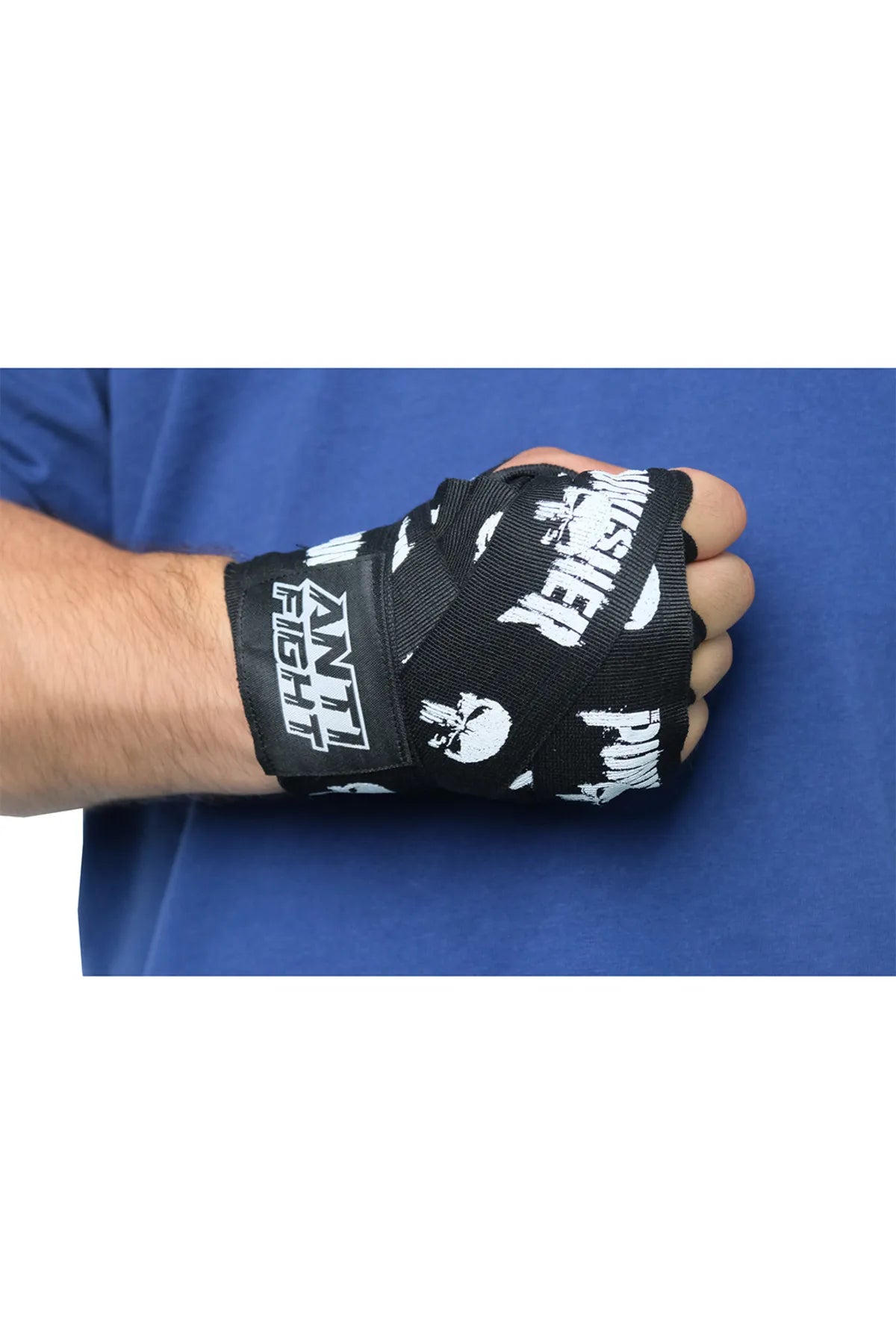 Boxing Hand Wrap - Punisher Black