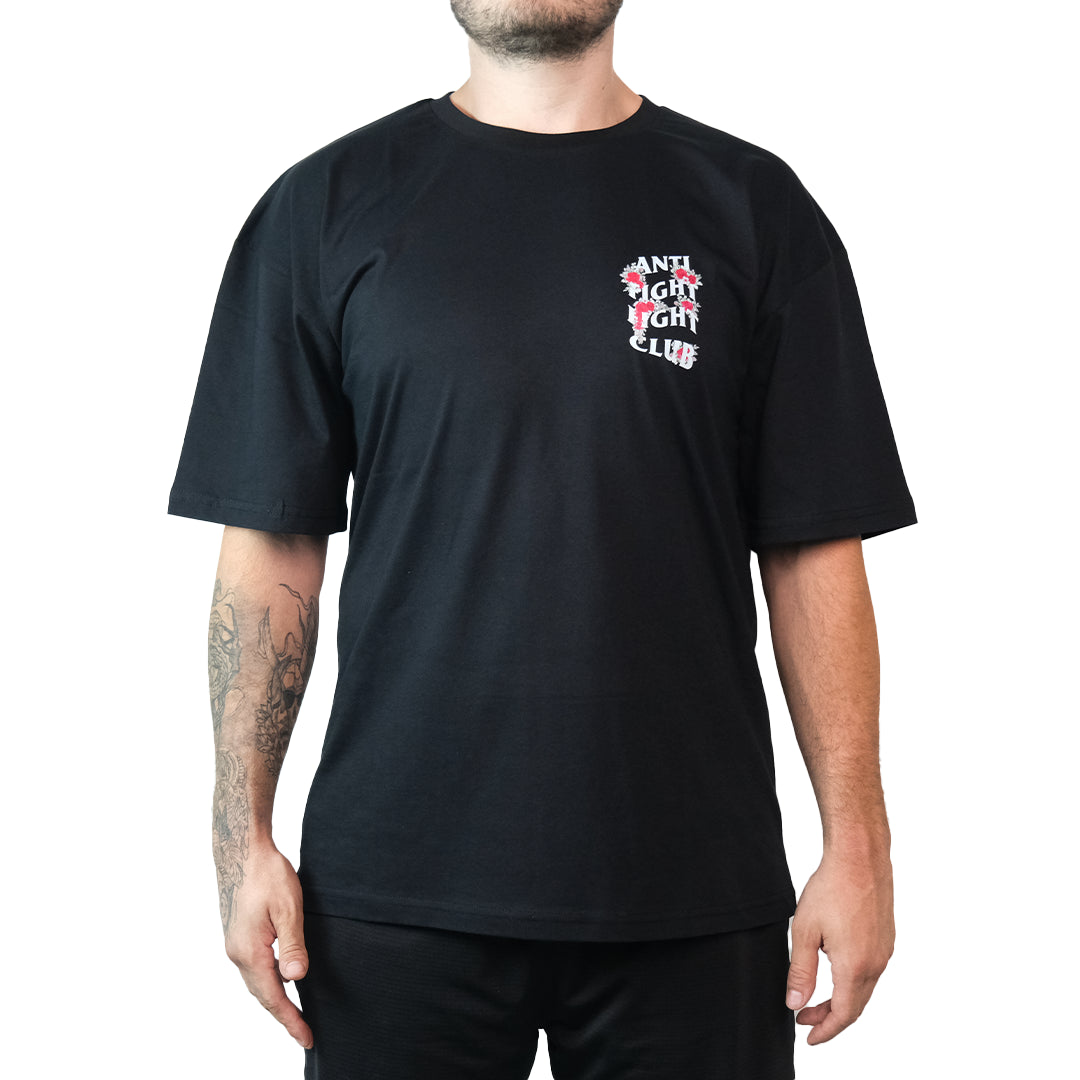 Anti Fight Club Black Rose T-shirt Oversize