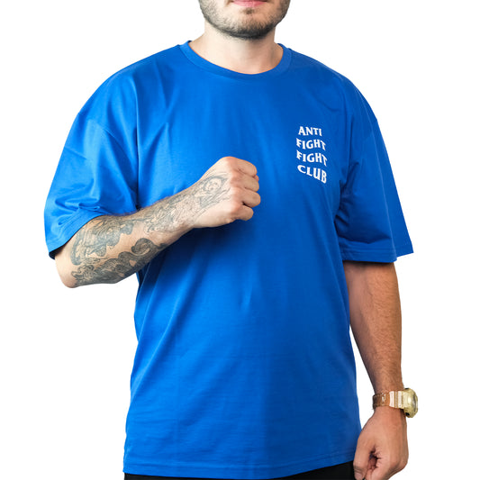 Anti Fight Club Sax Blue Oversize T-shirt