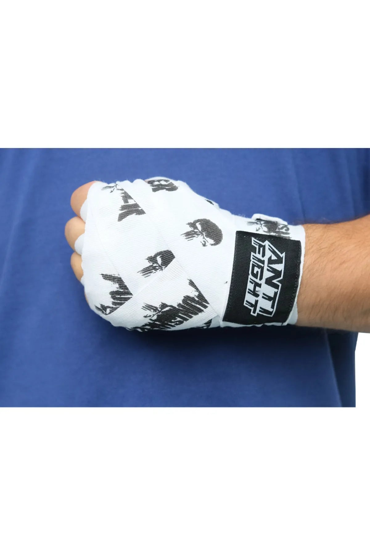 Boxing Hand Wraps - Punisher White