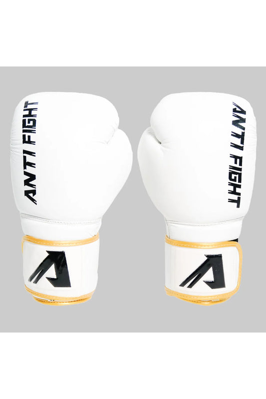 Pro White Boxing Gloves