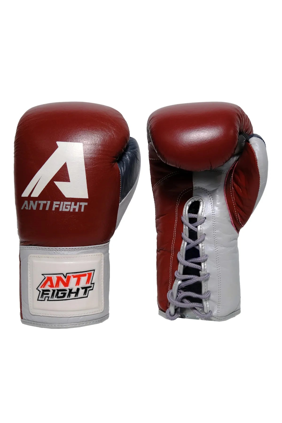 Bordeaux Lace Up Boxing Gloves