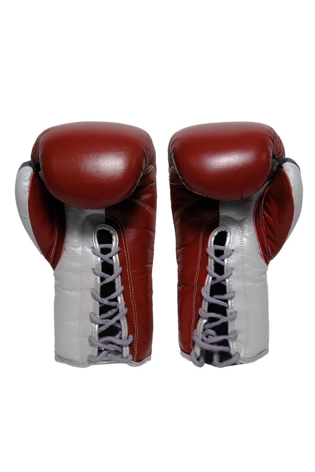 Bordeaux Lace Up Boxing Gloves