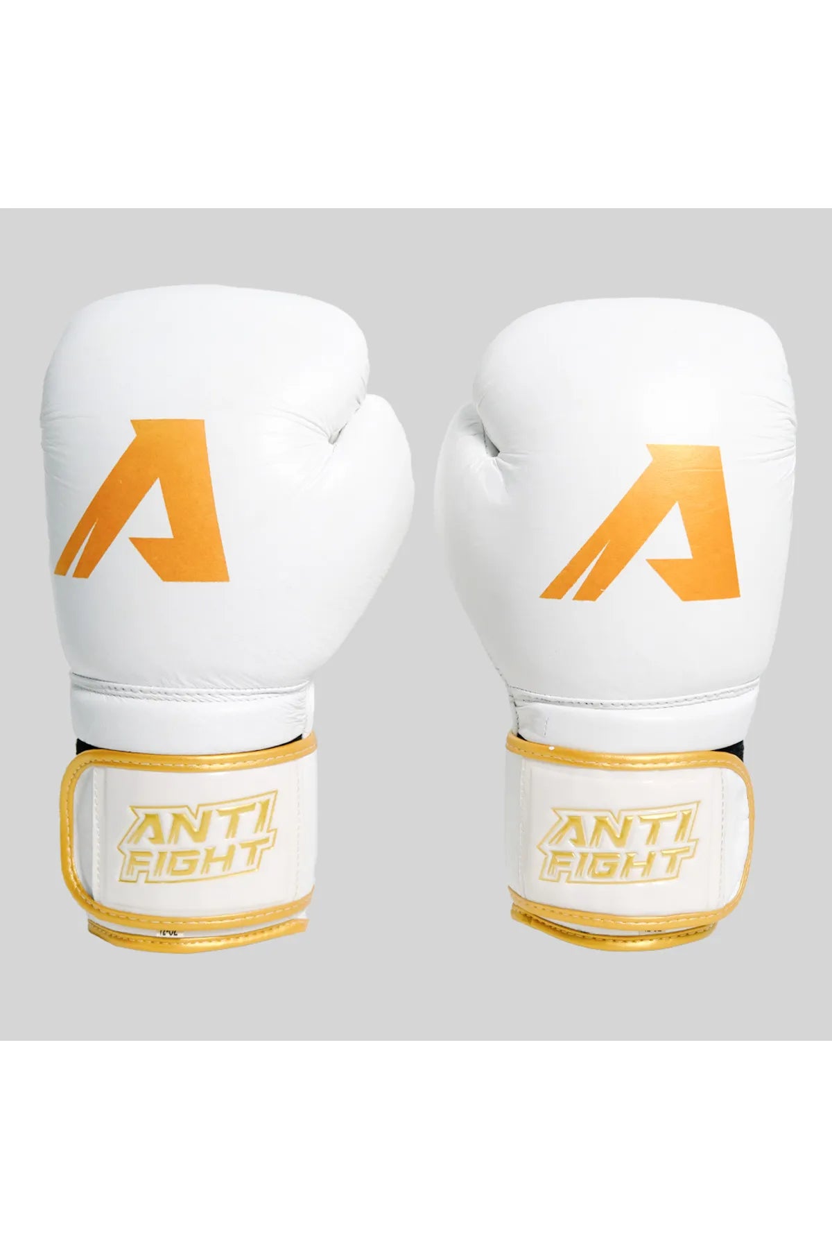 Golden White Rabbit Leather Boxing Glove