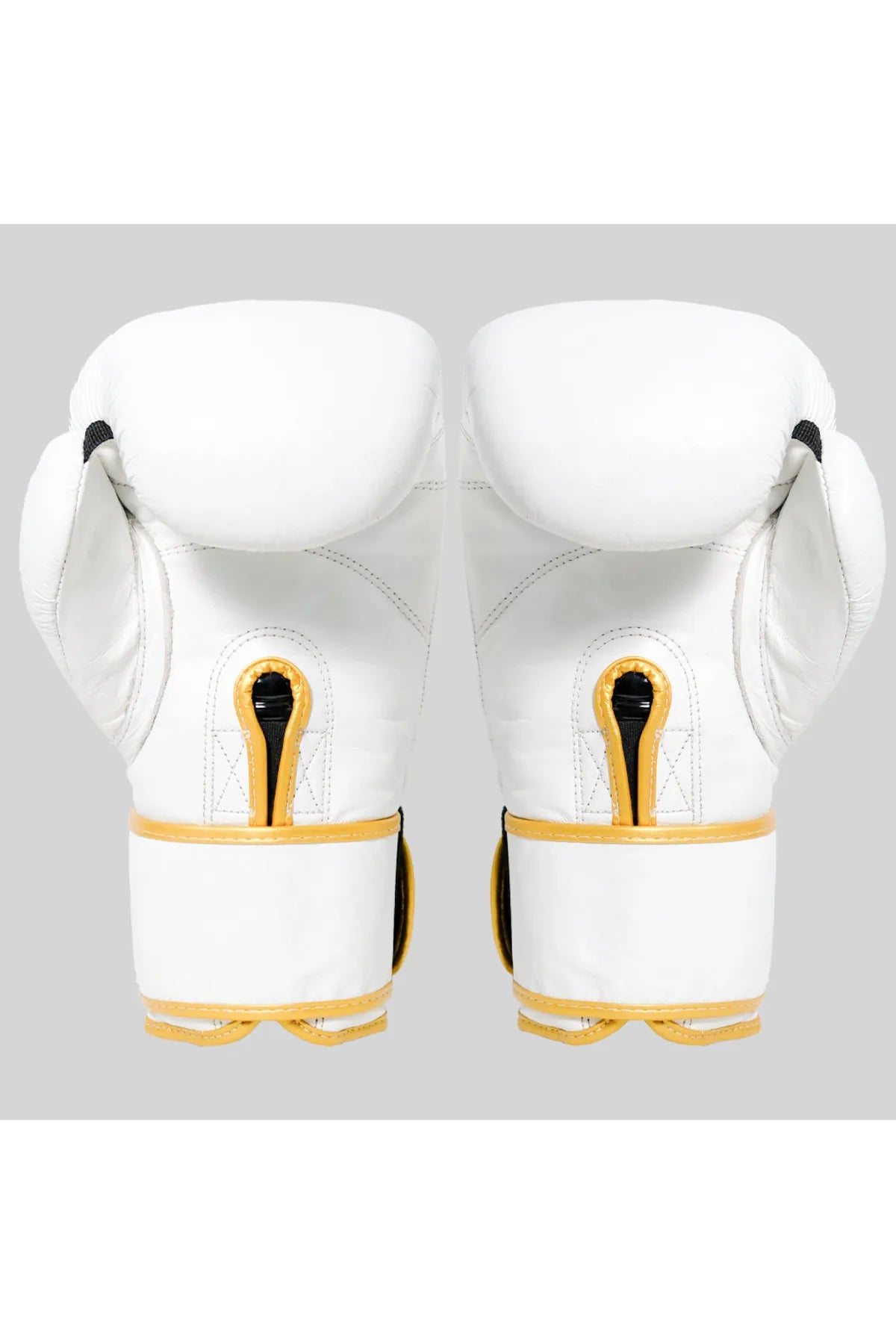 Golden White Rabbit Leather Boxing Glove