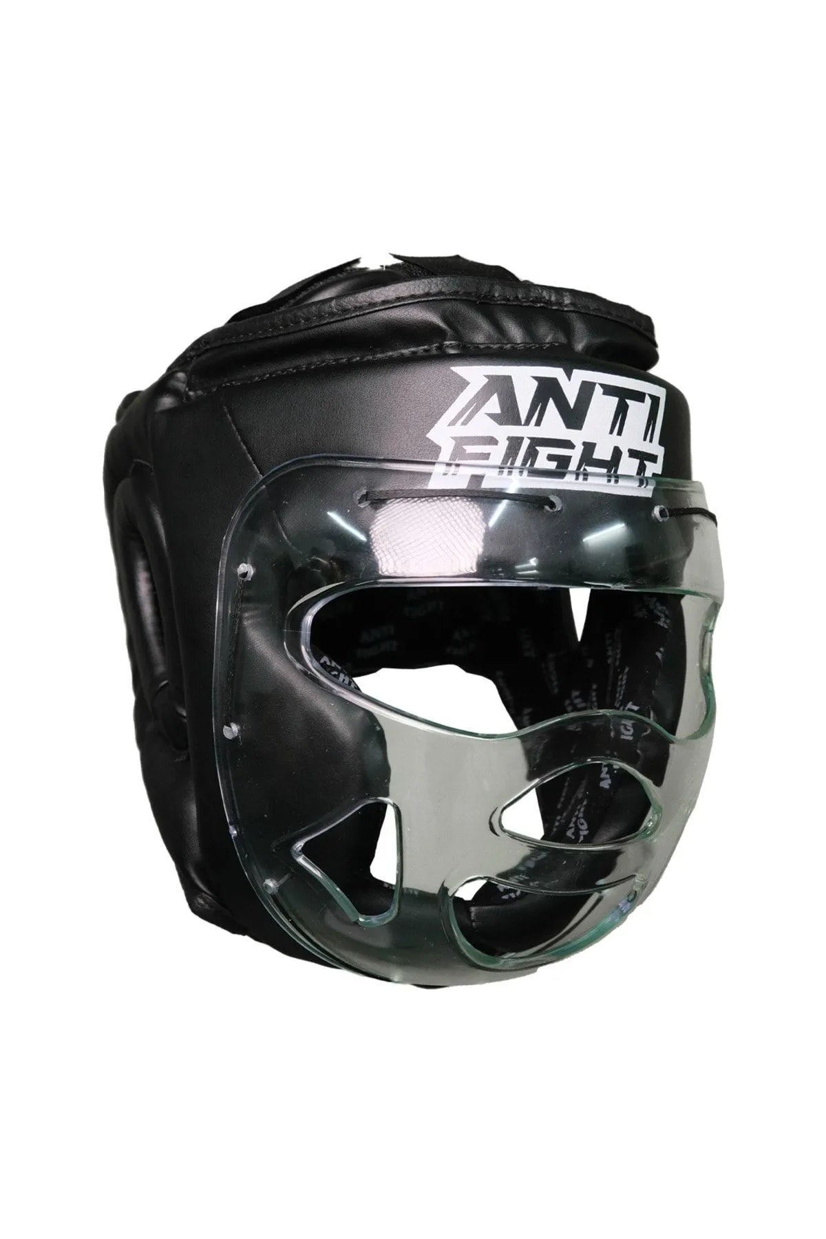 Boxing Helmet with Face Protection Black